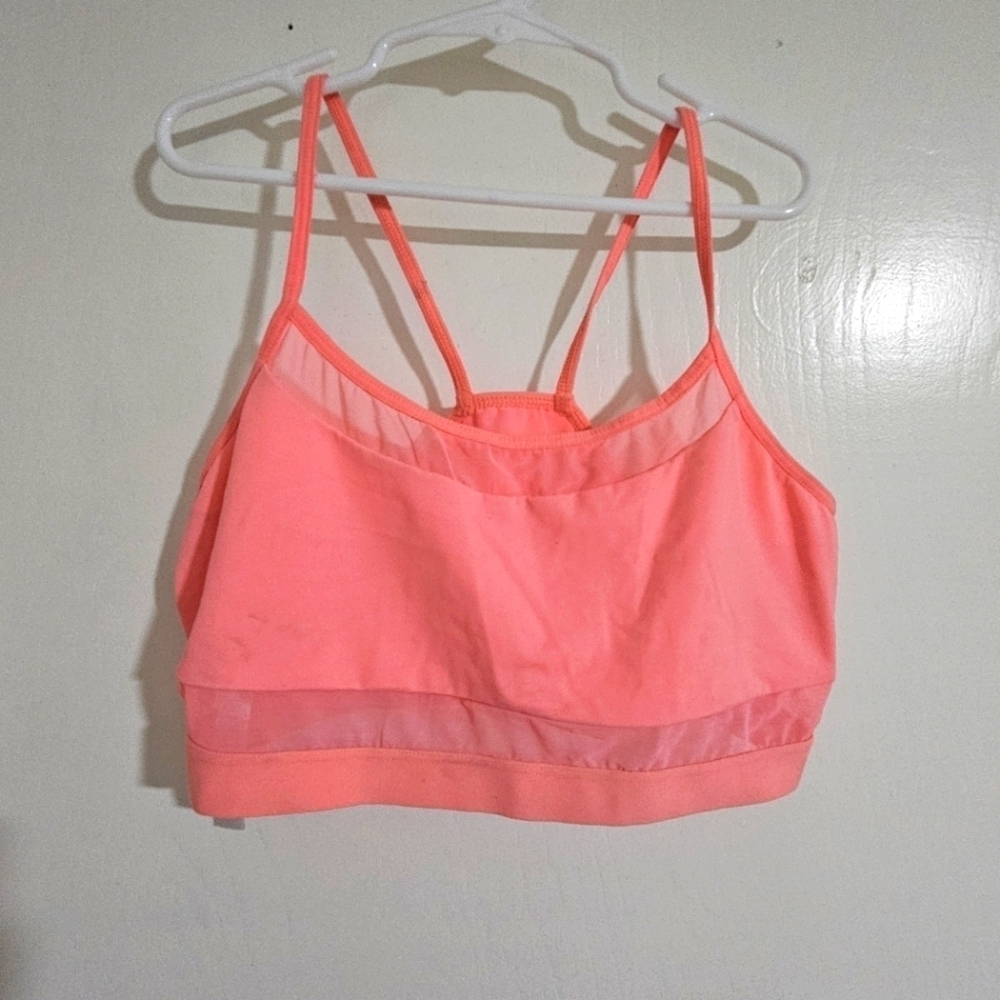 Victoria Sport Women's Coral  Strappy Bralette Size M